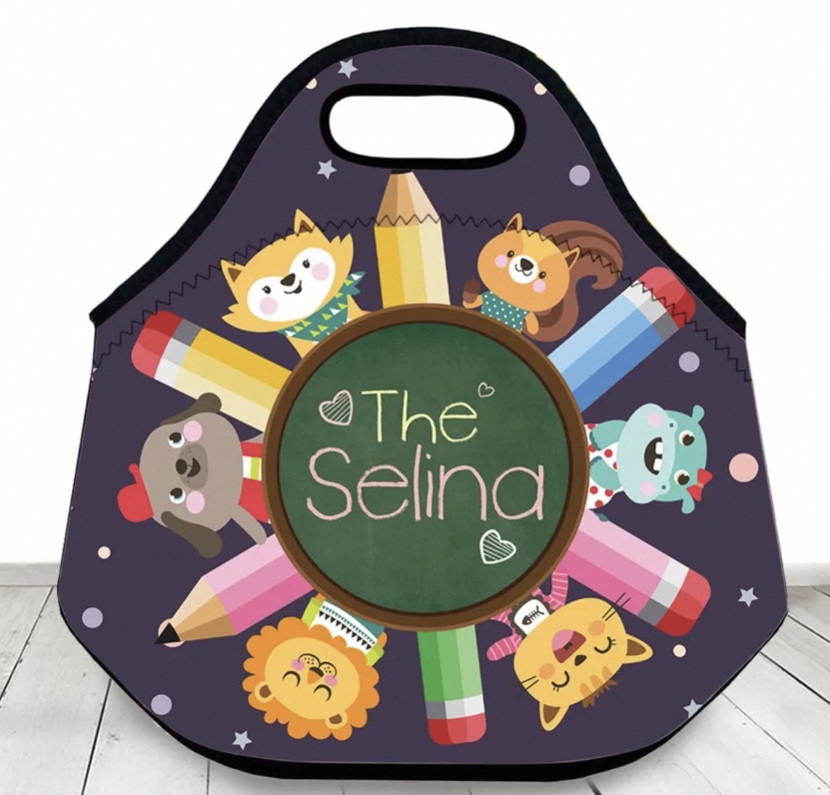 kids neoprene lunch bags