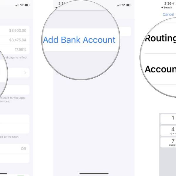 how to add bank account to apple wallet