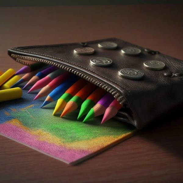 crayon in your wallet