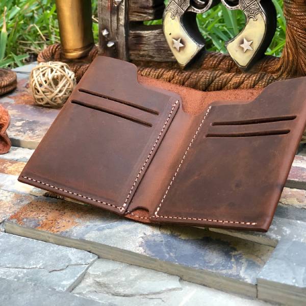 front pocket leather wallet