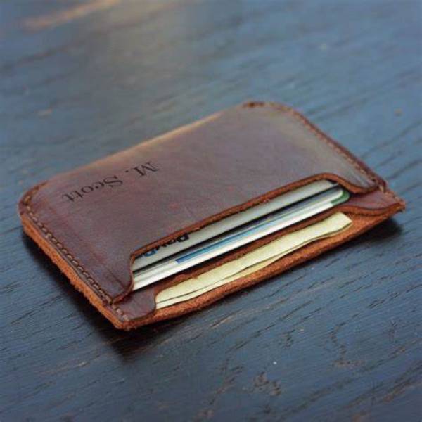 front pocket leather wallet