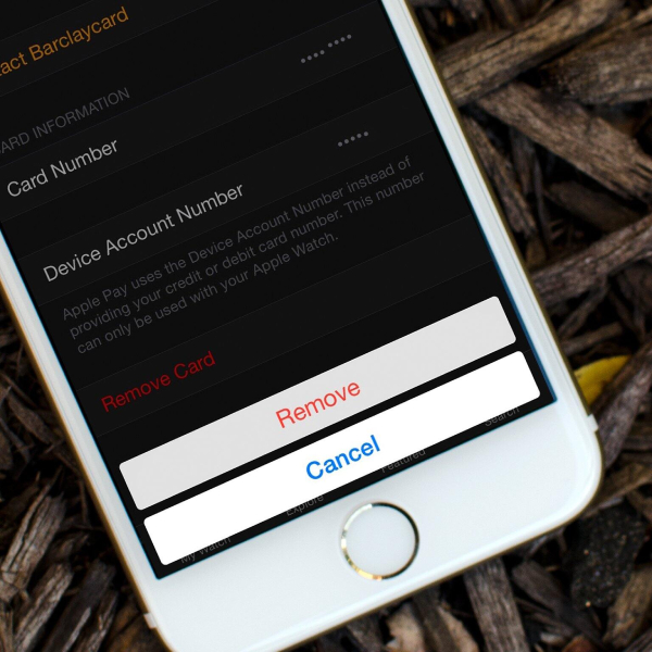 how to remove apple card from wallet
