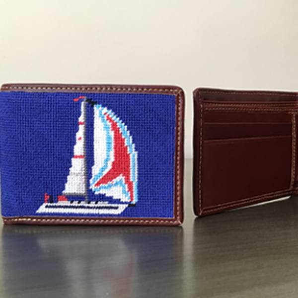 needle paint wallet